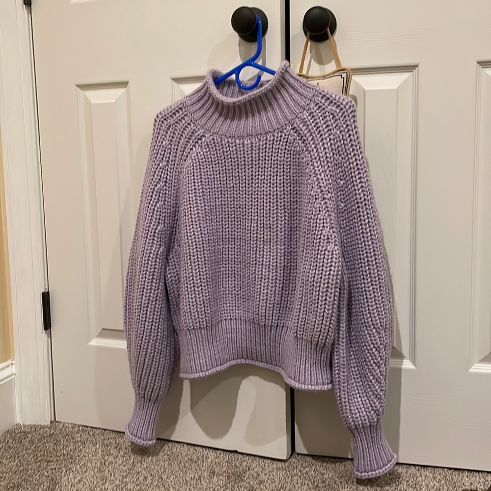 Cropped Turtleneck Sweater